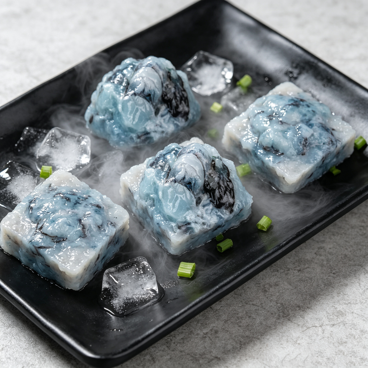 Black tiger shrimp paste, raw and frozen