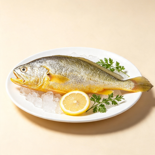 Large yellow croaker, whole and frozen